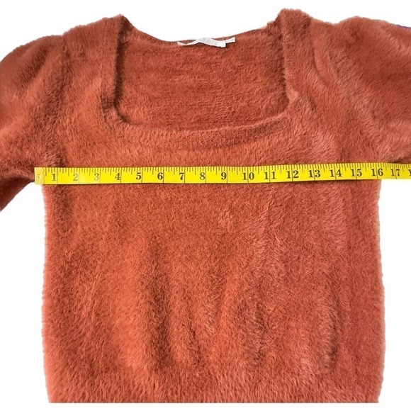 ASTR The Label Soft and Fuzzy Cropped Sweater Terracotta (L) - Picture 8 of 12
